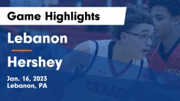 Lebanon  vs Hershey  Game Highlights - Jan. 16, 2023