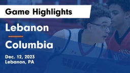 Lebanon  vs Columbia  Game Highlights - Dec. 12, 2023