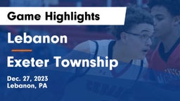 Lebanon  vs Exeter Township  Game Highlights - Dec. 27, 2023