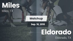 Matchup: Miles  vs. Eldorado  2016