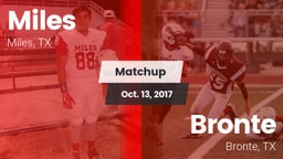Matchup: Miles  vs. Bronte  2017