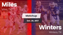 Matchup: Miles  vs. Winters  2017