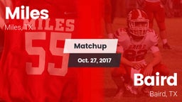 Matchup: Miles  vs. Baird  2017