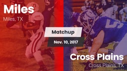 Matchup: Miles  vs. Cross Plains  2017
