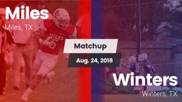 Matchup: Miles  vs. Winters  2018