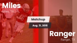 Matchup: Miles  vs. Ranger  2018