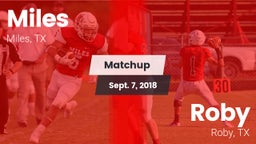 Matchup: Miles  vs. Roby  2018