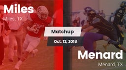 Matchup: Miles  vs. Menard  2018