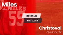 Matchup: Miles  vs. Christoval  2018