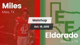 Matchup: Miles  vs. Eldorado  2019
