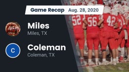 Recap: Miles  vs. Coleman  2020
