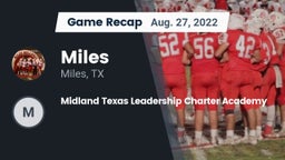 Recap: Miles  vs. Midland Texas Leadership Charter Academy 2022