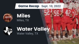 Recap: Miles  vs. Water Valley  2022
