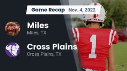 Recap: Miles  vs. Cross Plains  2022