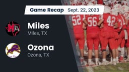 Recap: Miles  vs. Ozona  2023