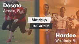 Matchup: Desoto  vs. Hardee  2016