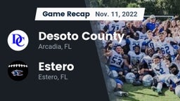 Recap: Desoto County  vs. Estero  2022