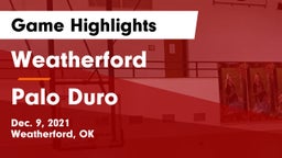 Weatherford  vs Palo Duro Game Highlights - Dec. 9, 2021