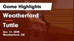 Weatherford  vs Tuttle  Game Highlights - Jan. 11, 2020