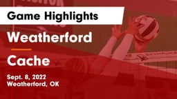Weatherford  vs Cache Game Highlights - Sept. 8, 2022