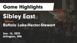 Sibley East  vs Buffalo Lake-Hector-Stewart  Game Highlights - Jan. 16, 2023