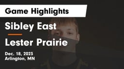 Sibley East  vs Lester Prairie  Game Highlights - Dec. 18, 2023