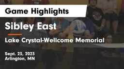 Sibley East  vs Lake Crystal-Wellcome Memorial  Game Highlights - Sept. 23, 2023