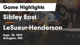 Sibley East  vs LeSueur-Henderson  Game Highlights - Sept. 28, 2023