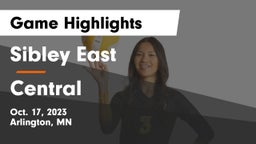 Sibley East  vs Central  Game Highlights - Oct. 17, 2023