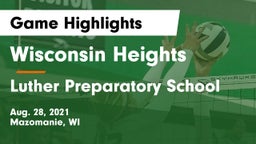 Wisconsin Heights  vs Luther Preparatory School Game Highlights - Aug. 28, 2021