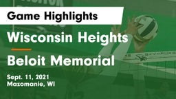 Wisconsin Heights  vs Beloit Memorial  Game Highlights - Sept. 11, 2021