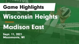 Wisconsin Heights  vs Madison East Game Highlights - Sept. 11, 2021