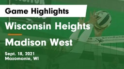 Wisconsin Heights  vs Madison West  Game Highlights - Sept. 18, 2021