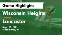 Wisconsin Heights  vs Lancaster  Game Highlights - Sept. 25, 2021