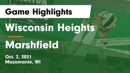 Wisconsin Heights  vs Marshfield  Game Highlights - Oct. 2, 2021