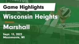 Wisconsin Heights  vs Marshall  Game Highlights - Sept. 13, 2022