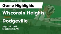 Wisconsin Heights  vs Dodgeville  Game Highlights - Sept. 24, 2022