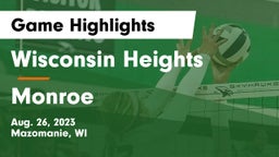 Wisconsin Heights  vs Monroe  Game Highlights - Aug. 26, 2023