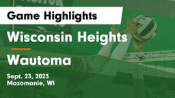 Wisconsin Heights  vs Wautoma  Game Highlights - Sept. 23, 2023