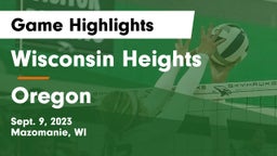 Wisconsin Heights  vs Oregon  Game Highlights - Sept. 9, 2023