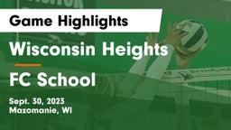 Wisconsin Heights  vs FC School Game Highlights - Sept. 30, 2023