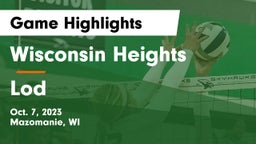 Wisconsin Heights  vs Lod Game Highlights - Oct. 7, 2023