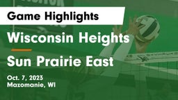 Wisconsin Heights  vs Sun Prairie East Game Highlights - Oct. 7, 2023