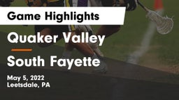 Quaker Valley  vs South Fayette  Game Highlights - May 5, 2022