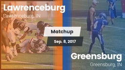 Matchup: Lawrenceburg High vs. Greensburg  2017