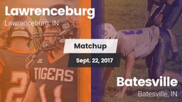 Matchup: Lawrenceburg High vs. Batesville  2017