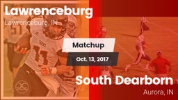 Matchup: Lawrenceburg High vs. South Dearborn  2017