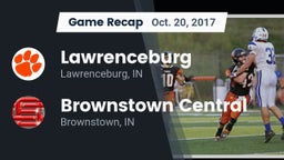 Recap: Lawrenceburg  vs. Brownstown Central  2017