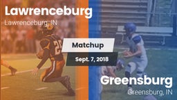Matchup: Lawrenceburg High vs. Greensburg  2018