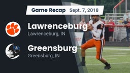 Recap: Lawrenceburg  vs. Greensburg  2018